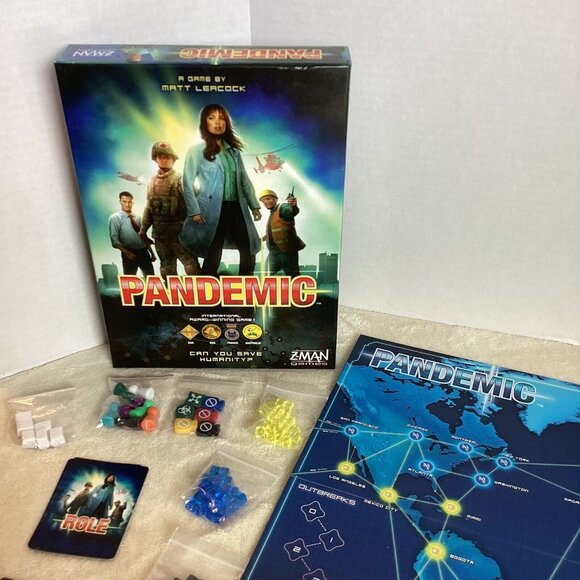 Pandemic Cooperative Board Game by Z-Man Games, 2013 Complete - Picture 6 of 10